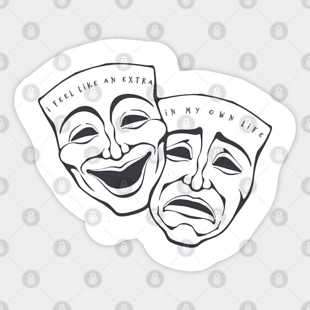 Feel Like an Extra - Theater Sticker by yaywow